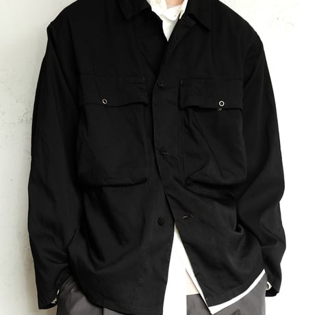STILL BY HAND(スティルバイハンド )　　　 製品染め シャツジャケット　BL01241　　　　BlackNavy