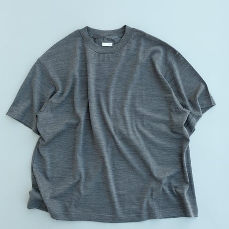 holk(ホーク)　　　  Wool S/S Tshirt　　　Gray