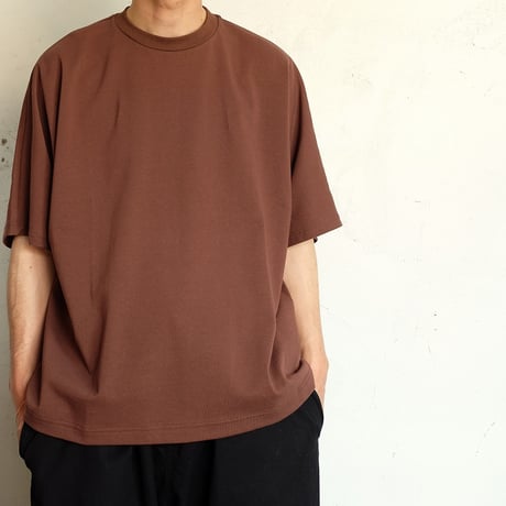 Kontor(コントール)　　   Relaxed-Fit  Extended-Sleeve  Tee　　Brown