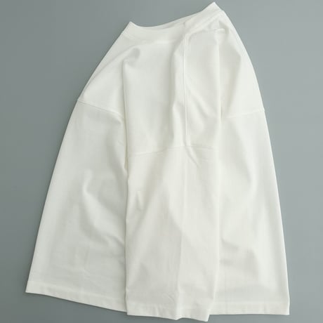 LAMOND(ラモンド)　　  O/C LOOSE FOOTBALL TEE　　　White