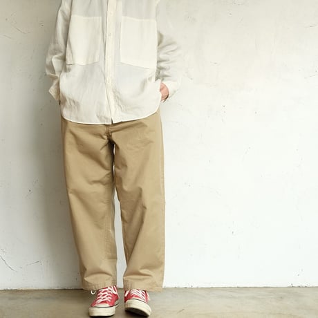 Garment-dye over shirt　　　SH05261　　　　Ecru