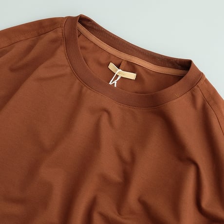 LAMOND  /  STICH WORK COOL TEE　　Brown