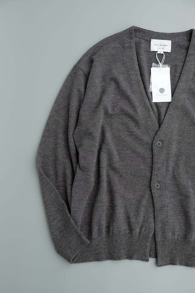 STILL BY HAND(スティルバイハンド) Silk mixed 2B cardig