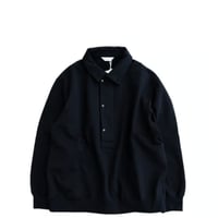 STILL BY HAND(スティルバイハンド)　　  ２way Collar　Compact Yarn Sweat  CS01244　　　　DarkNavy