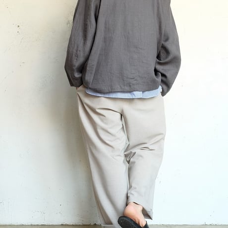 LAMOND(ラモンド)　　  New Semi Wide Shari Pants　　　　Ash Gray