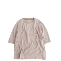 LAMOND  /  STICH WORK COOL TEE　　Greige
