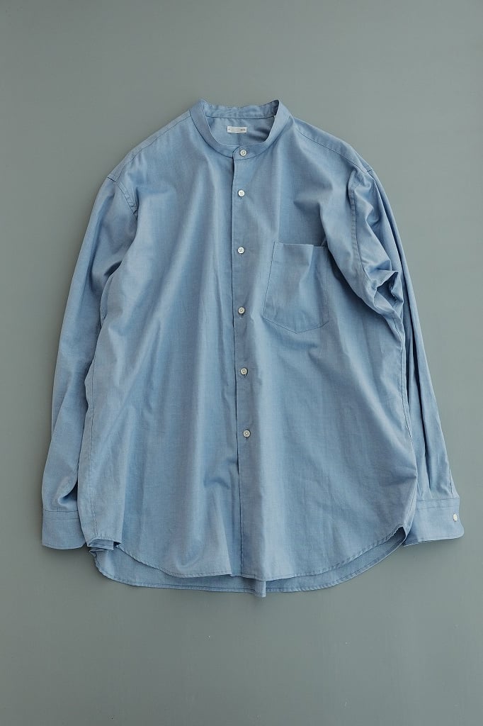 holk 25SS Stand Shirt バンドカラーシャツ holk 25SS Stand Shirt バンドカラーシャツ