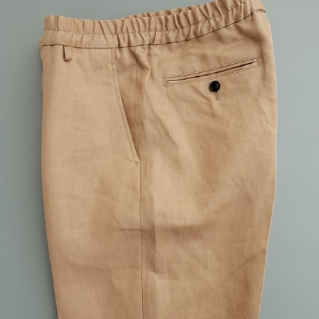 EGRETIQUE(イグレティーク)　　　Linen Chambray  Wide Trousers　　Beige