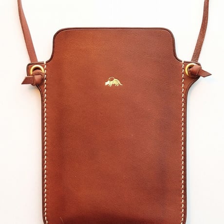 Jacou(ジャコウ)　JC105BR　　Smart Phone Shoulder Case　　D.Brown