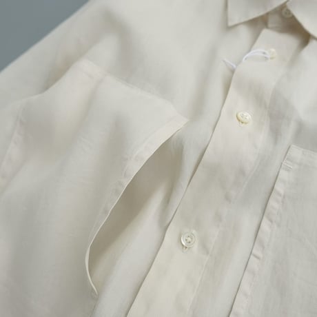 Garment-dye over shirt　　　SH05261　　　　Ecru