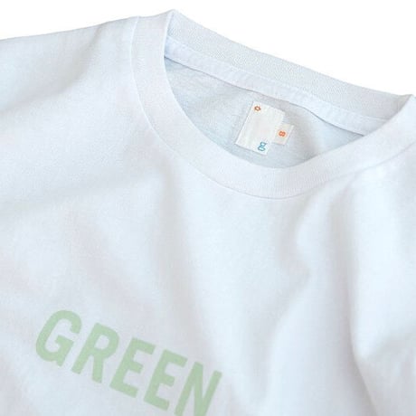 GROWN IN THE SUN(グローンインザサン)　　 SS Tee　　GREEN/APPLE　　　　White