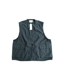 STILL BY HAND(スティルバイハンド)　　　 Typewriter Work Vest　　VE02242　　　　Teal Blue