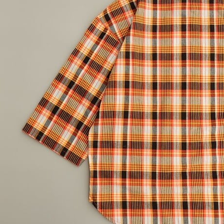 EELproducts(イールプロダクツ)　　　真夏のチャコールヘンリー　　Orange CHECK