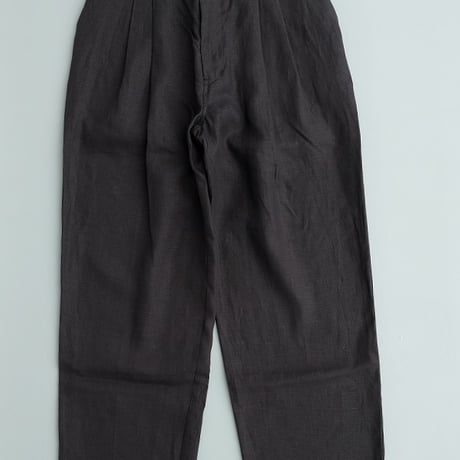 STILL BY HAND(スティルバイハンド)　　　  Linen 2Tuck Trousers　PT02262　　　Charcoal