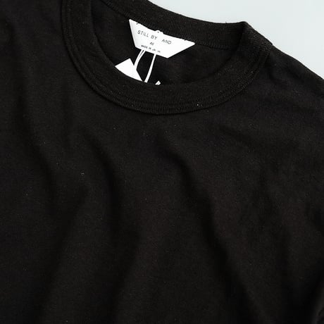 STILL BY HAND(スティルバイハンド)　　　  Cotton Silk Nep　T-Shirt　　CS07252　　　InkBlack