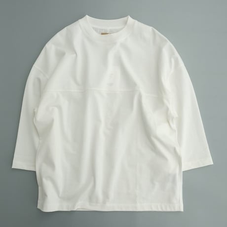 LAMOND(ラモンド)　　  O/C LOOSE FOOTBALL TEE　　　White
