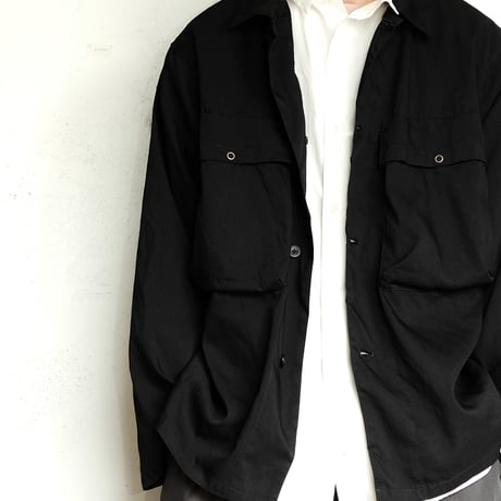 STILL BY HAND(スティルバイハンド )　　　 製品染め シャツジャケット　BL01241　　　　BlackNavy