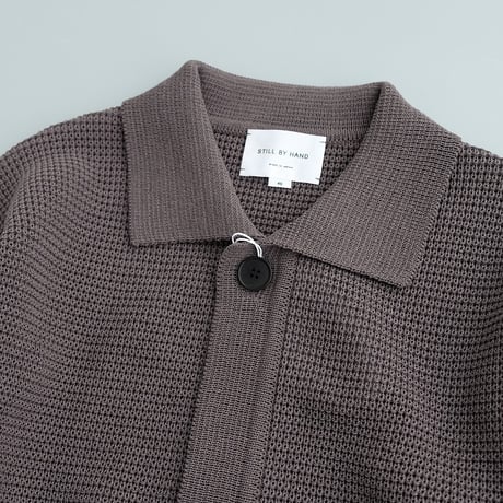 STILL BY HAND(スティルバイハンド)　　　　Paper mixed knitted blouson　　KN01261