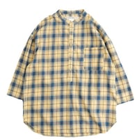 EELproducts(イールプロダクツ)　　　真夏のチャコールヘンリー　　BlueYellow CHECK