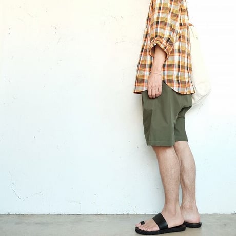 EELproducts(イールプロダクツ)　　　真夏のチャコールヘンリー　　Orange CHECK