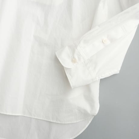 Masnou design(マスノウデザイン)　　  ２０２　Band Collar Shirt　【White】