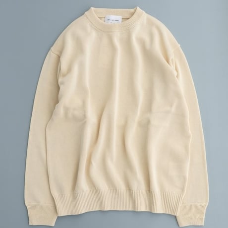 STILL BY HAND(スティルバイハンド)　　  10G cotton sweater　　　KN04261　　　Natural