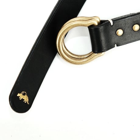 Jacou(ジャコウ)　 shell ring belt  　Black