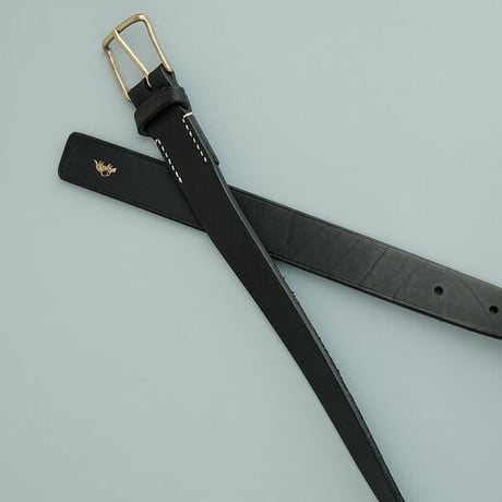Jacou(ジャコウ)　thin buckle belt   　BLACK