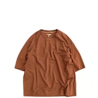LAMOND  /  STICH WORK COOL TEE　　Brown
