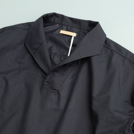 LAMOND(ラモンド)　　 LAWN SKIPPER SHIRTS　　Navy Black