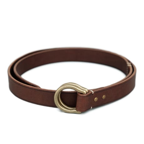 Jacou(ジャコウ)　 shell ring belt  　D.BROWN