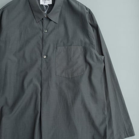 STILL BY HAND(スティルバイハンド)　  Cupro mixed pullover shirt　　　　SH10261　　　　Blue Gray