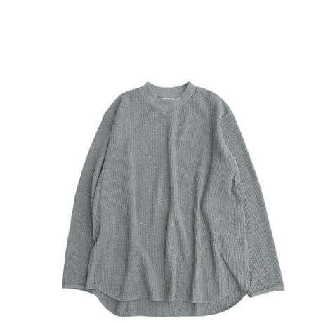 STILL BY HAND(スティルバイハンド)　　  Thermal L/S Tee　　CS01254　　　　Heather Gray
