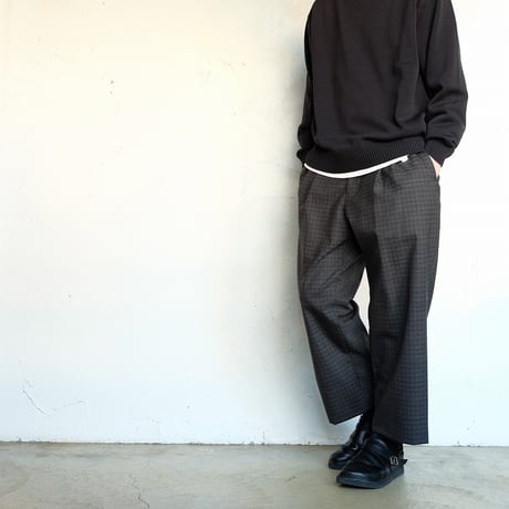 STILL BY HAND(スティルバイハンド)　　  10G cotton sweater　　　KN04261　　　   DarkCharcoal