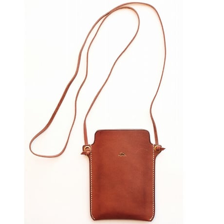 Jacou(ジャコウ)　JC105BR　　Smart Phone Shoulder Case　　D.Brown