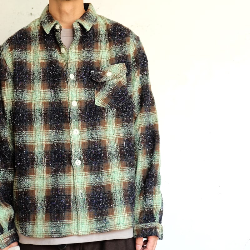 GROWN IN THE SUN(グローンインザサン) Malibu Shirt Gree