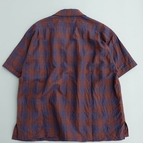 another 20th century(アナザートゥエンティースセンチュリー)　　  Guthrie Workers SS - C/L　　navy x brown check