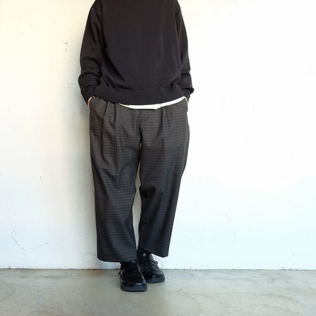 STILL BY HAND(スティルバイハンド)　　  10G cotton sweater　　　KN04261　　　   DarkCharcoal