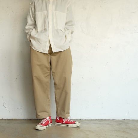 STILL BY HAND(スティルバイハンド)　　　  Selvedge 1 pleat pants     PT02261