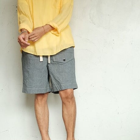 SUNSHINE＋CLOUD(サンシャインプラスクラウド)　　 Linen Shirt‐SlipOn    CANCLINI　Linen   Yellow