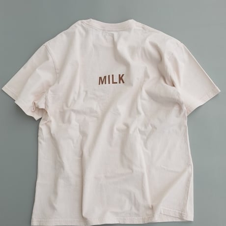 GROWN IN THE SUN(グローンインザサン)　　 S/S Tee　　COFFEE-MILK　　　O.White