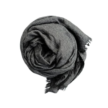 LOCALLY(ローカリー)　　　　Wool/Linen Blanket Stole　　　　Black×DarkBlue