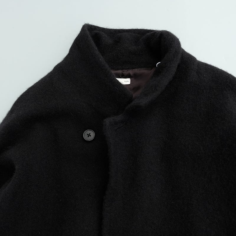 u*6様 holk 縮絨 2B jacket black 着物スリーブ holk（ホーク）縮絨wool2Bジャケット