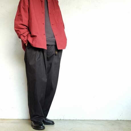Kontor(コントール)　　  Garment-dye Relax Shirt　　　Bordeaux