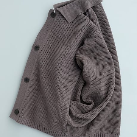 STILL BY HAND(スティルバイハンド)　　　　Paper mixed knitted blouson　　KN01261