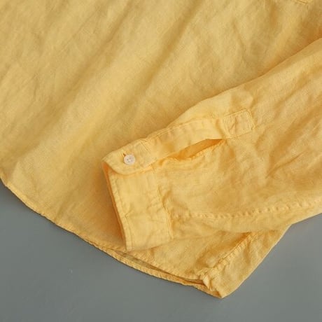 SUNSHINE＋CLOUD(サンシャインプラスクラウド)　　 Linen Shirt‐SlipOn    CANCLINI　Linen   Yellow