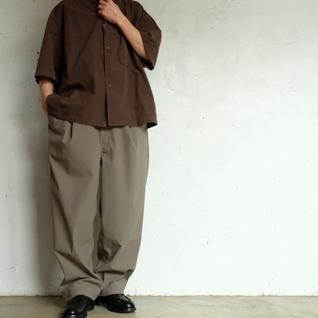 kontor(コントール)　　Oversized Stitching Shirt　　　Brown
