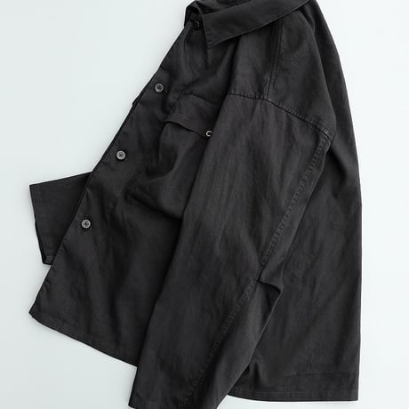 STILL BY HAND(スティルバイハンド )　　　 製品染め シャツジャケット　BL01241　　　　BlackNavy