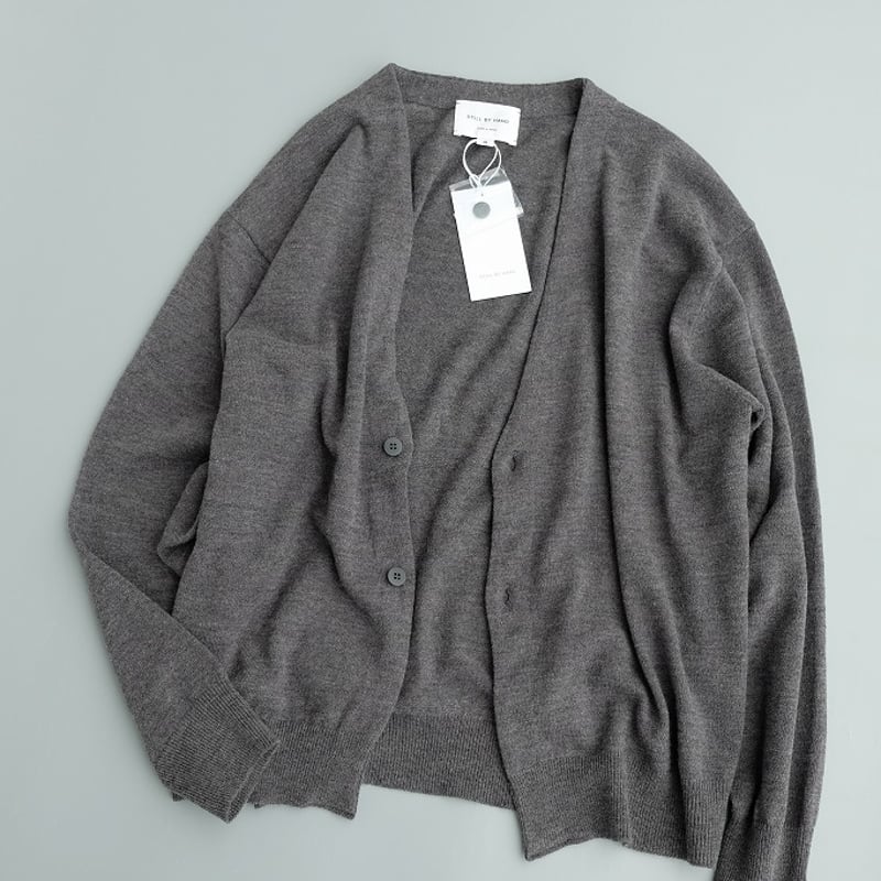 STILL BY HAND(スティルバイハンド) Silk mixed 2B cardig