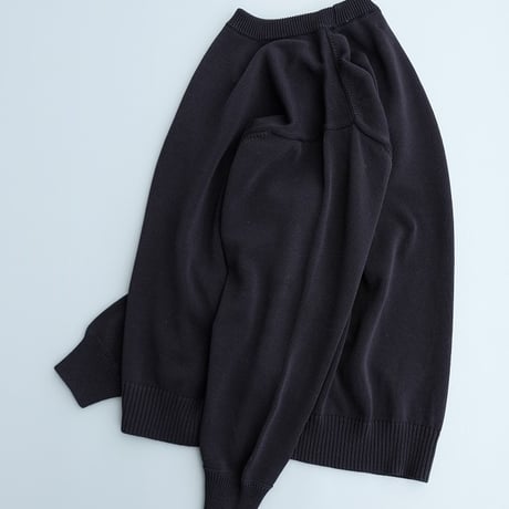 STILL BY HAND(スティルバイハンド)　　  10G cotton sweater　　　KN04261　　　   DarkCharcoal